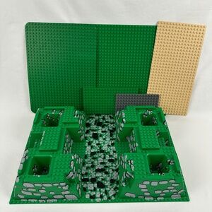 6 Lego base plates- Castle base included.